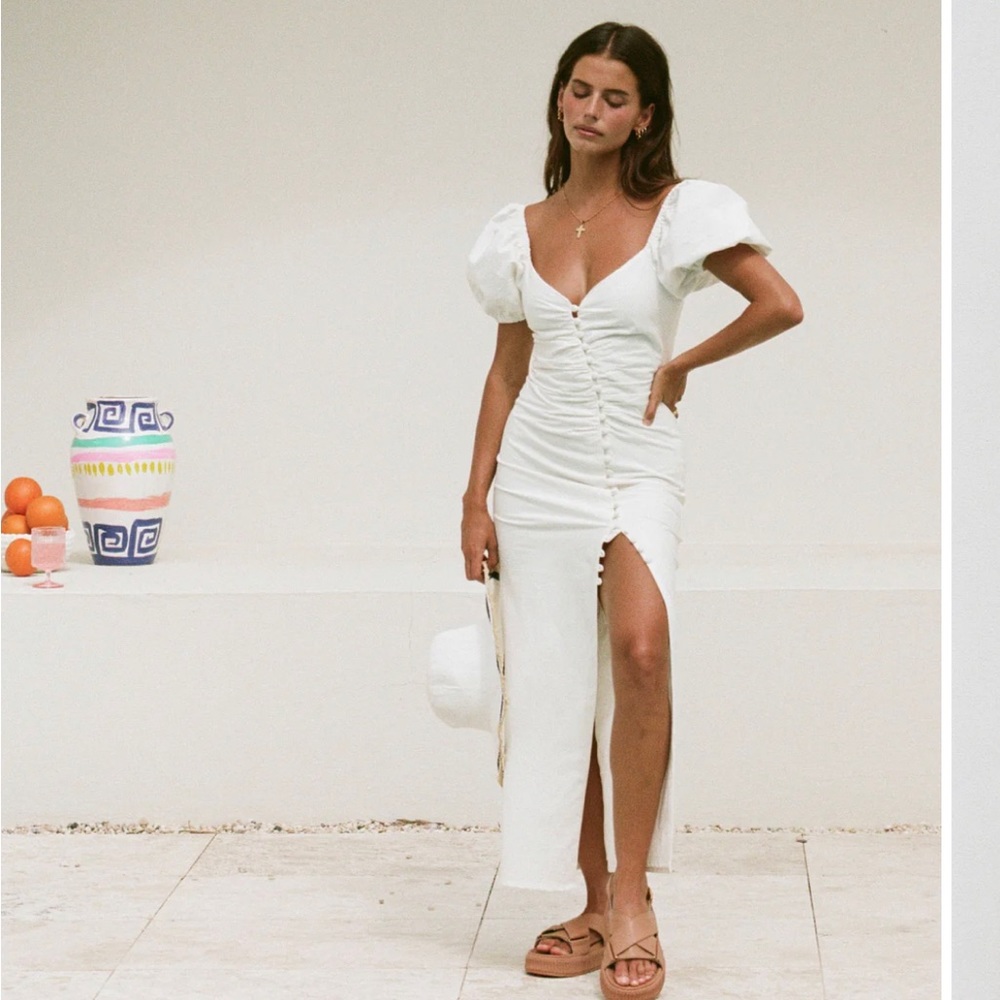Sabo Skirt Neyla Button Midi Dress